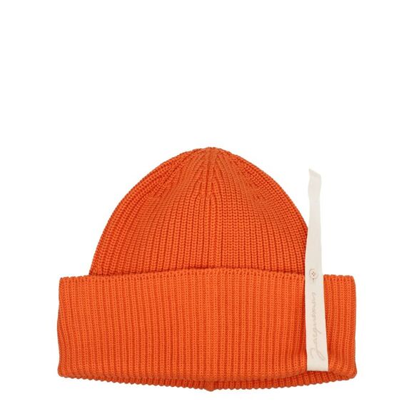 Jacquemus Orange Cotton Women's Beanie - Picture 1 of 2